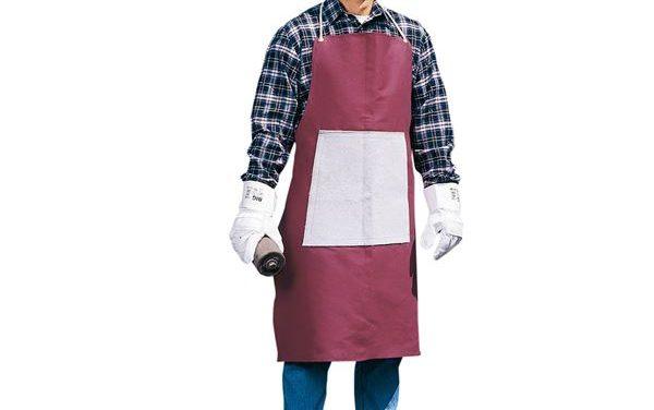 Canvas Apron With Leather Stomach Reinforcement